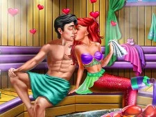 Mermaid Sauna Flirting game background
