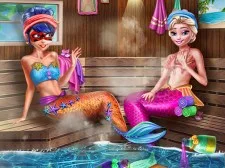 Mermaids Bffs Realife Sauna game background