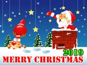 Merry Christmas 2019 Slide game background
