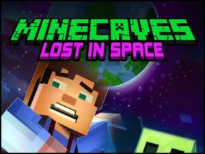 Minecaves Lost in Space game background