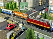 Modern Train Driving Simulator: City Train Games game background