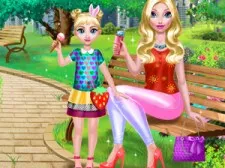 Mommy And Daughter Summer Day 2 game background