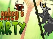 Monkeys Ropes Party game background