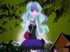 Monster High Twyla Dreamland Dressup game background
