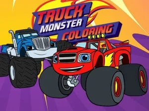 Monster Truck Coloring game background