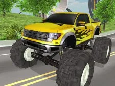 monster truck driving simulator game game background