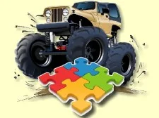 Monster Truck Jigsaw Challenge game background