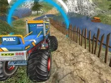 Monster Truck Offroad Driving Mountain game background