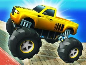 Monster Truck Port Stunt game background