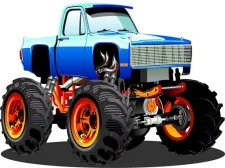 Monster Truck Puzzle game background