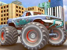Monster Truck Stunt Driving Simulation game background