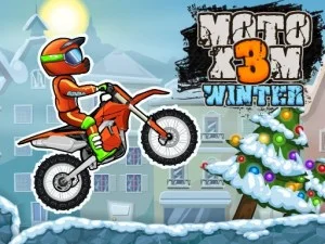 Moto X3M 4 Winter game background