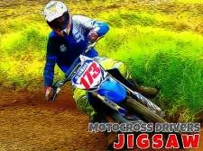 Motocross-Treiber Jigsaw. game background