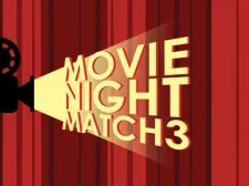 Movie Night Match 3 game background