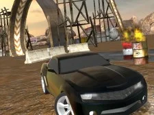 Muddy Village Car Stunt game background