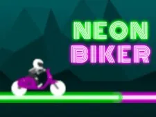 Neon Biker game background