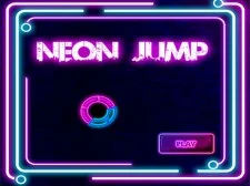Neon jump game background