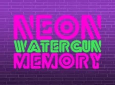 Neon Watergun Memory game background