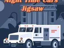 Ночные временные автомобили Jigsaw game background