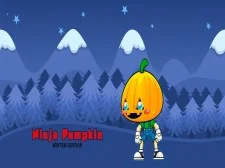 Ninja Pumpkin Winter Edition game background