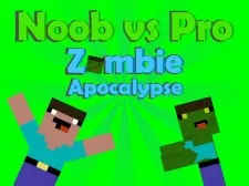 Noob vs Pro Zombi Apocalypse game background
