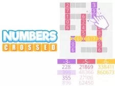 Numbers crossed game background