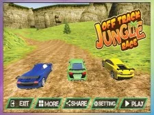 Off Track Jungle Car Race game background