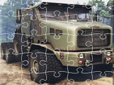 Jigsaw de camions offroad game background