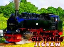 Old Trains Jigsaw game background