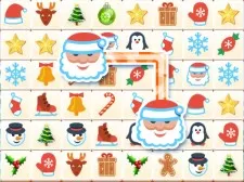 Onet Winter Christmas Mahjong game background