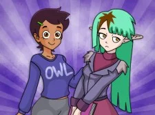 Owl Witch BFF Dress Up game background