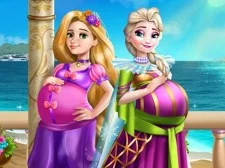 Palace Princesses Pregnant BFFs game background