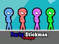 Party Stickman 4 Player game background