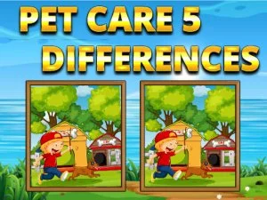 Pet Care 5 Differences game background