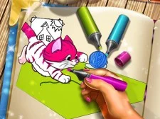 Pets Coloring Book game background