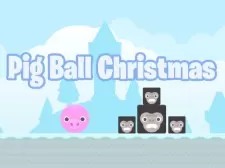 Pig Ball Christmas game background
