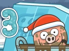 Piggy In The Puddle Christmas game background