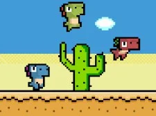 Pixel Dino Run game background