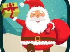 Pixel Santa Run game background