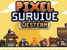 Pixel Survive Western game background