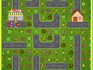 पिज्जा डिलीवरी पहेलियाँ game background