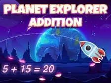 Planet Explorer Addition game background