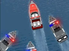 Chase de la consommation de bateaux de police