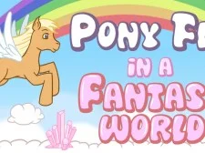 Pony Fly in a Fantasy World game background