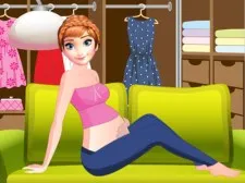 Pregnant Anne Dressing Room game background