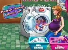 Pregnant Princess Laundry Day game background