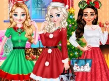 Princess Christmas Party game background