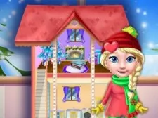 Princess Doll Christmas Decoration game background