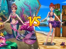 Princess VS Mermaid Outfit game background