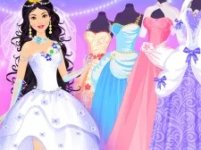 Princess Wedding Dress Up Game game background